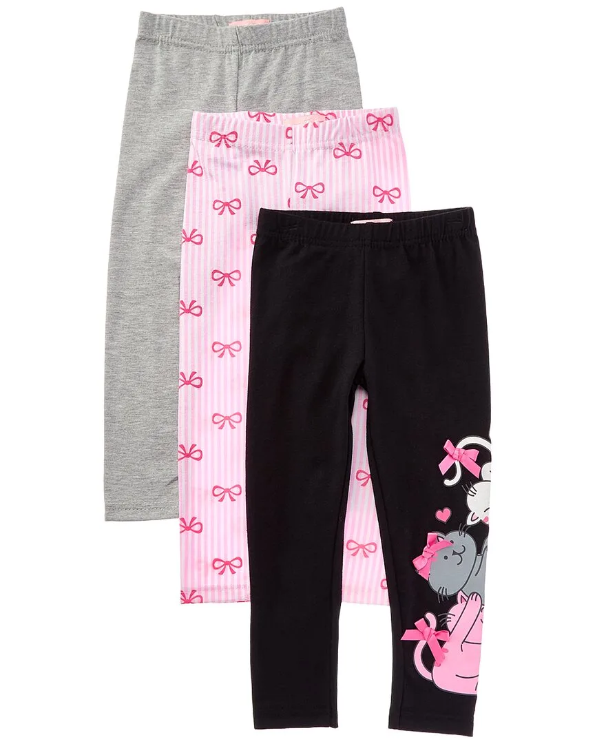 3Pk Coquette Kitty Legging by Freestyle