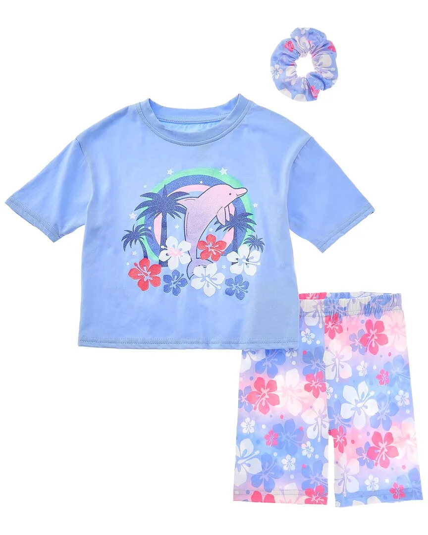 3Pc Vacay Mode Bike Short Set by Freestyle