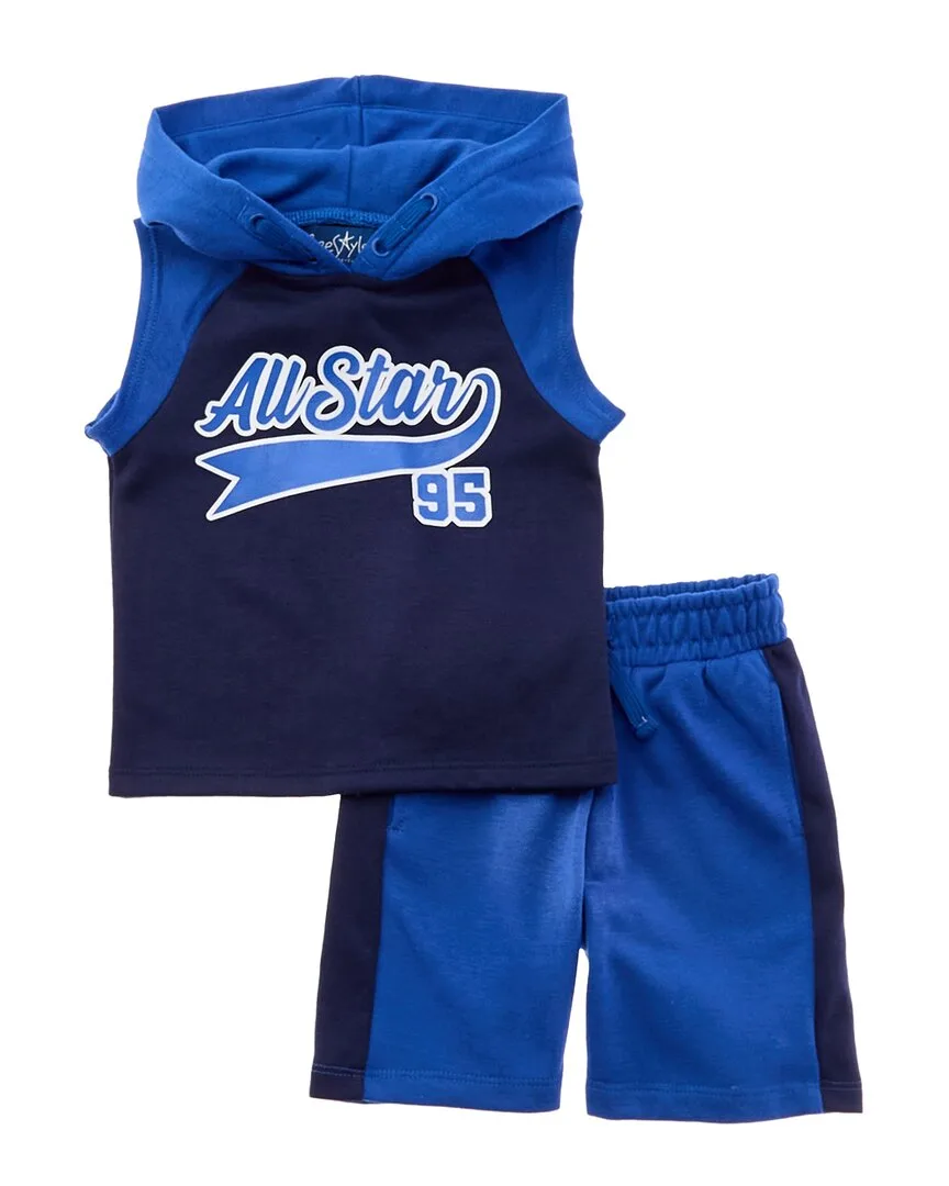 2Pc All Star Sport Short Set by Freestyle