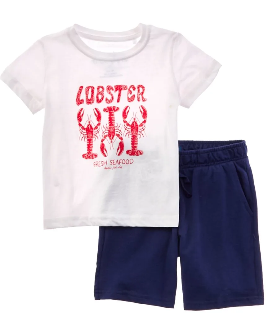 2Pc Lobster T-Shirt & Short Set by Freestyle