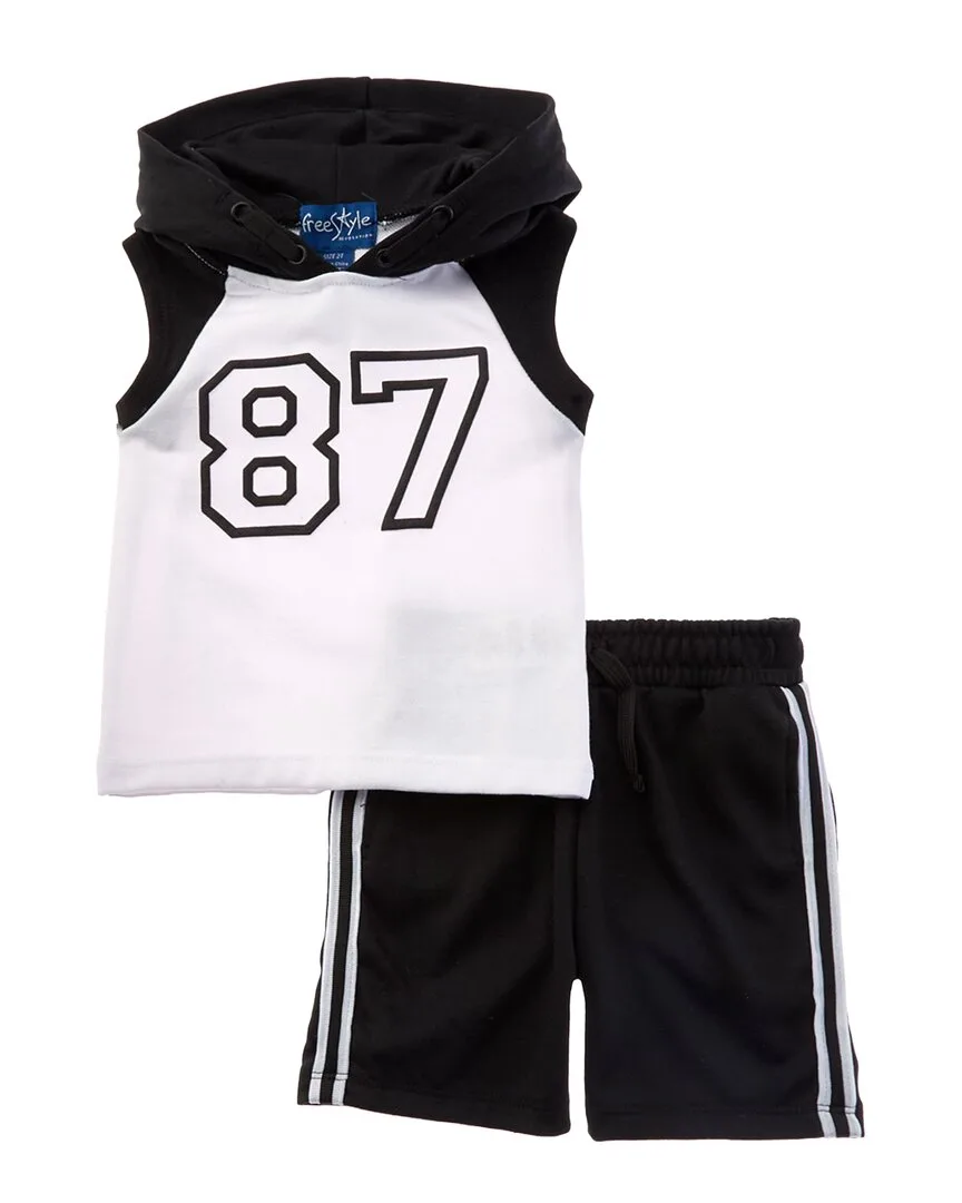 3Pc Jersey Sport Short Set by Freestyle