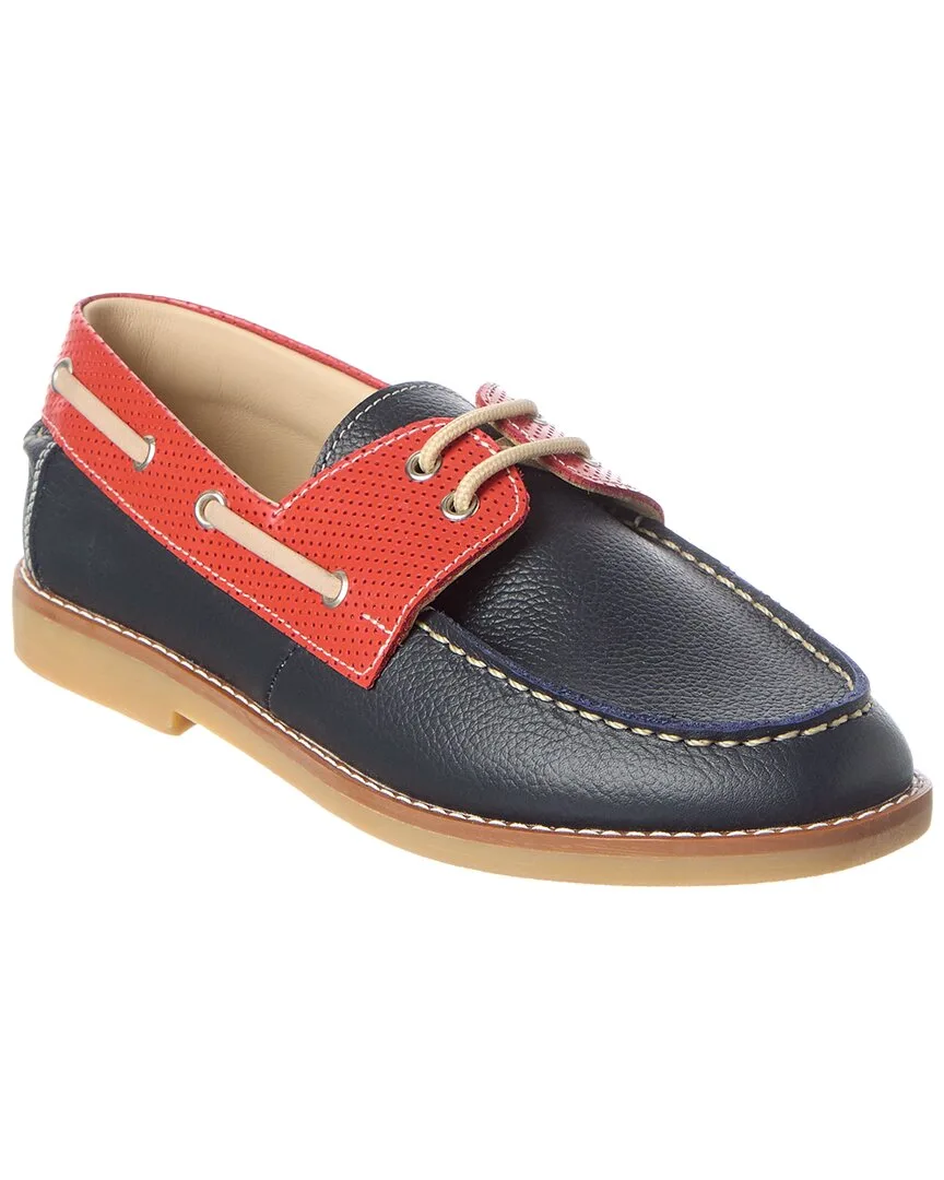 Leather Boat Shoe by Elephantito