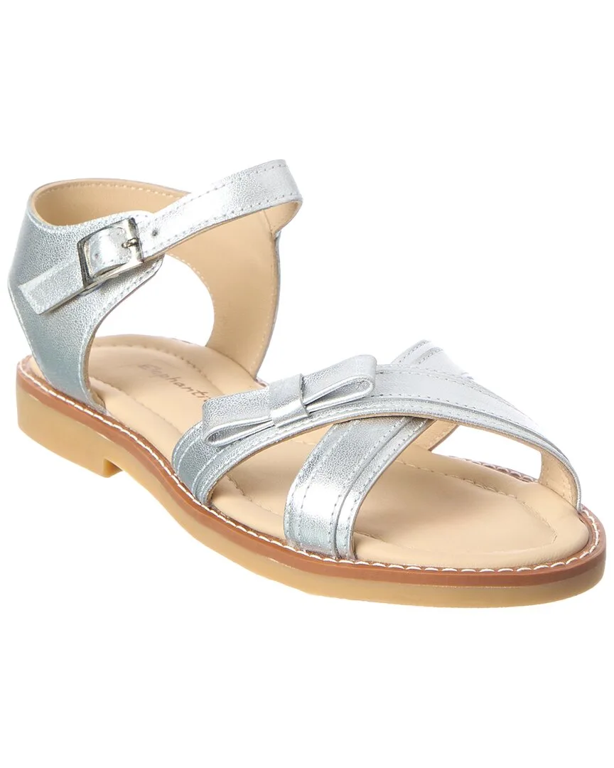 Lilly Crossed Leather Sandal by Elephantito