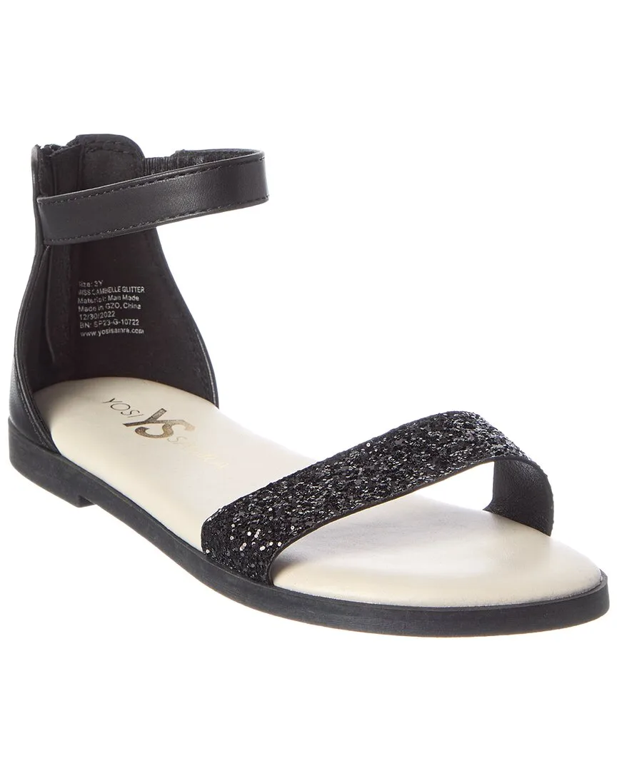 Miss Cambelle Glitter Leather Sandal by Yosi Samra