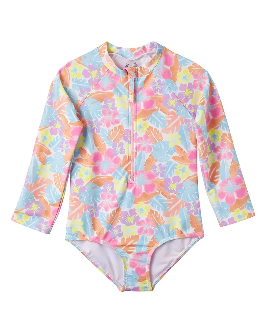 Kensie Girl Tropical Floral Rashguard by Kensie