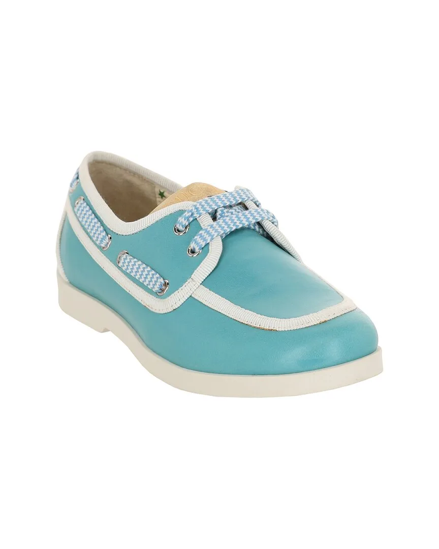 Leather Boat Shoe by Gucci