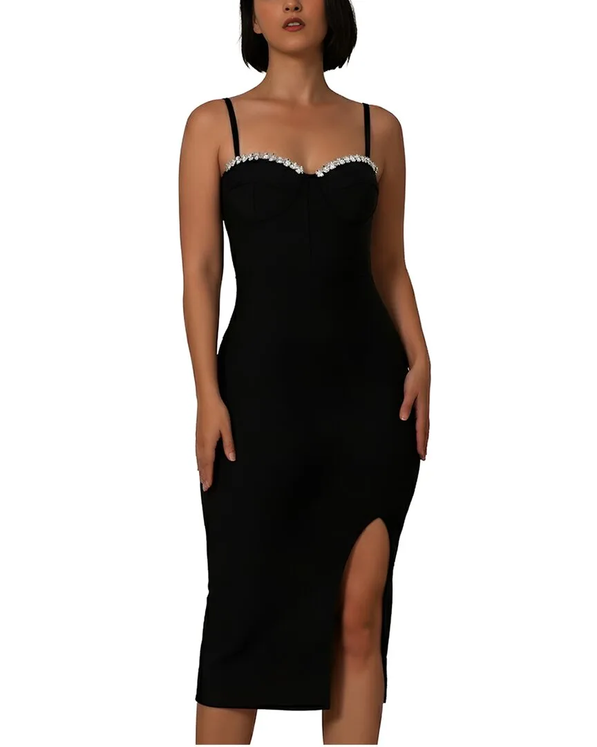 Solid Midi Dress by Camila Blanco