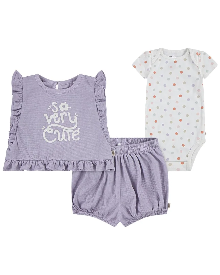 3Pc Top, Short, & Romper Set by Huggies