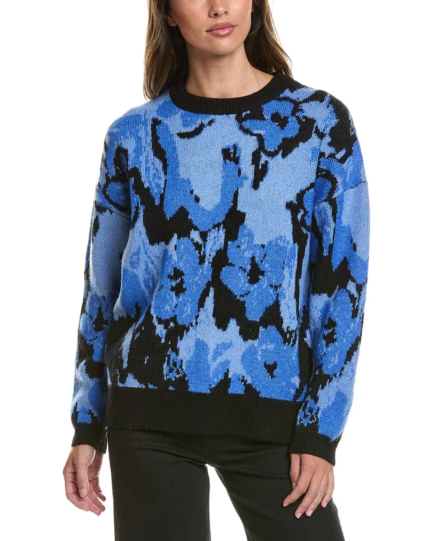 Povoke Wool-Blend Knit Sweater by Ichi