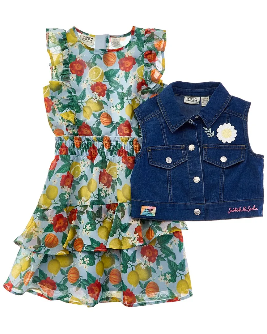 2Pc Dress & Vest Set by Scotch & Soda