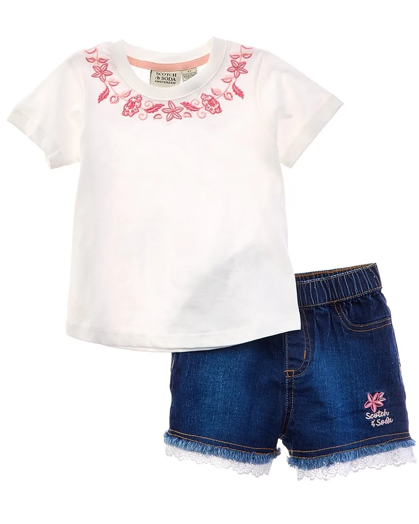 2Pc T-Shirt & Short Set by Scotch & Soda