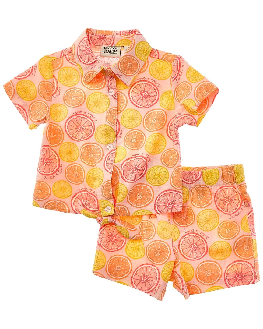 2Pc Shirt & Short Set by Scotch & Soda