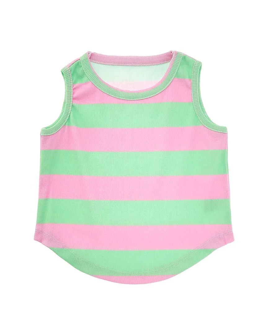 Baby Stretch Rib Shirttail Muscle Tank Top by Chaser