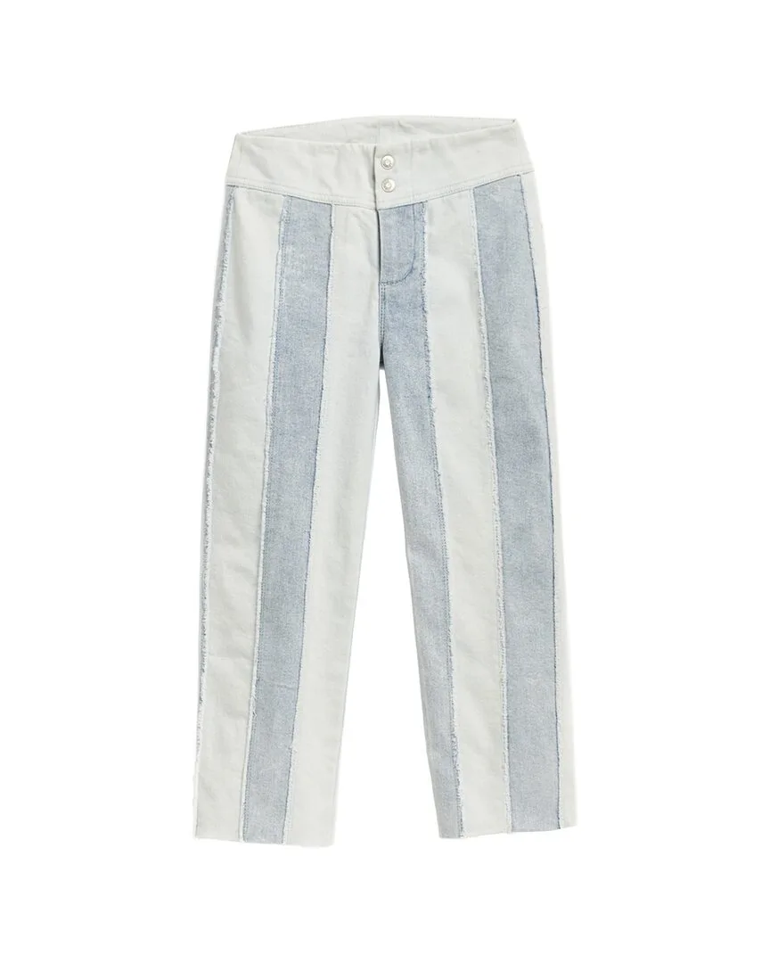 Striped Indigo Panel Weekender Pant by Tractr