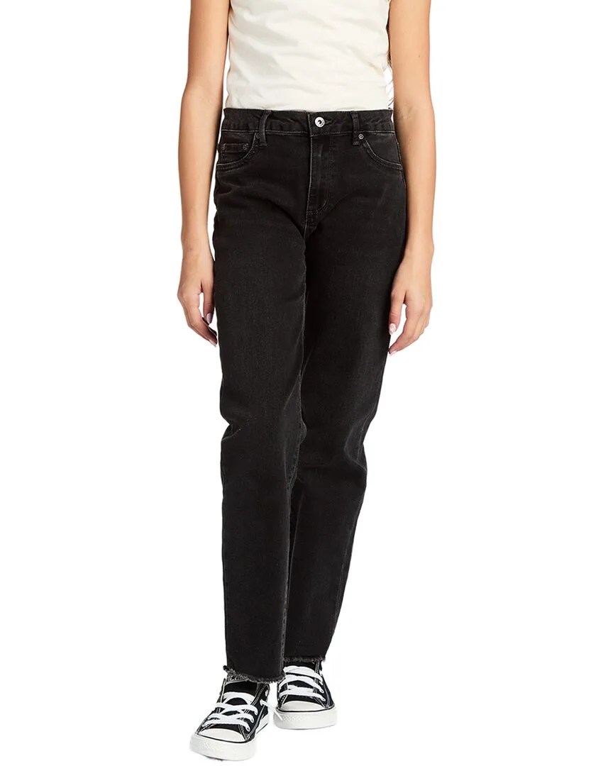 High Rise Slim Straight Ankle Crop Pant by Tractr
