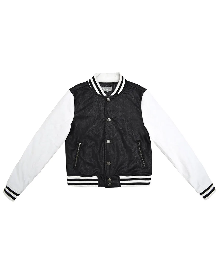 Crackle Coated Suede Twill Jacket by Tractr