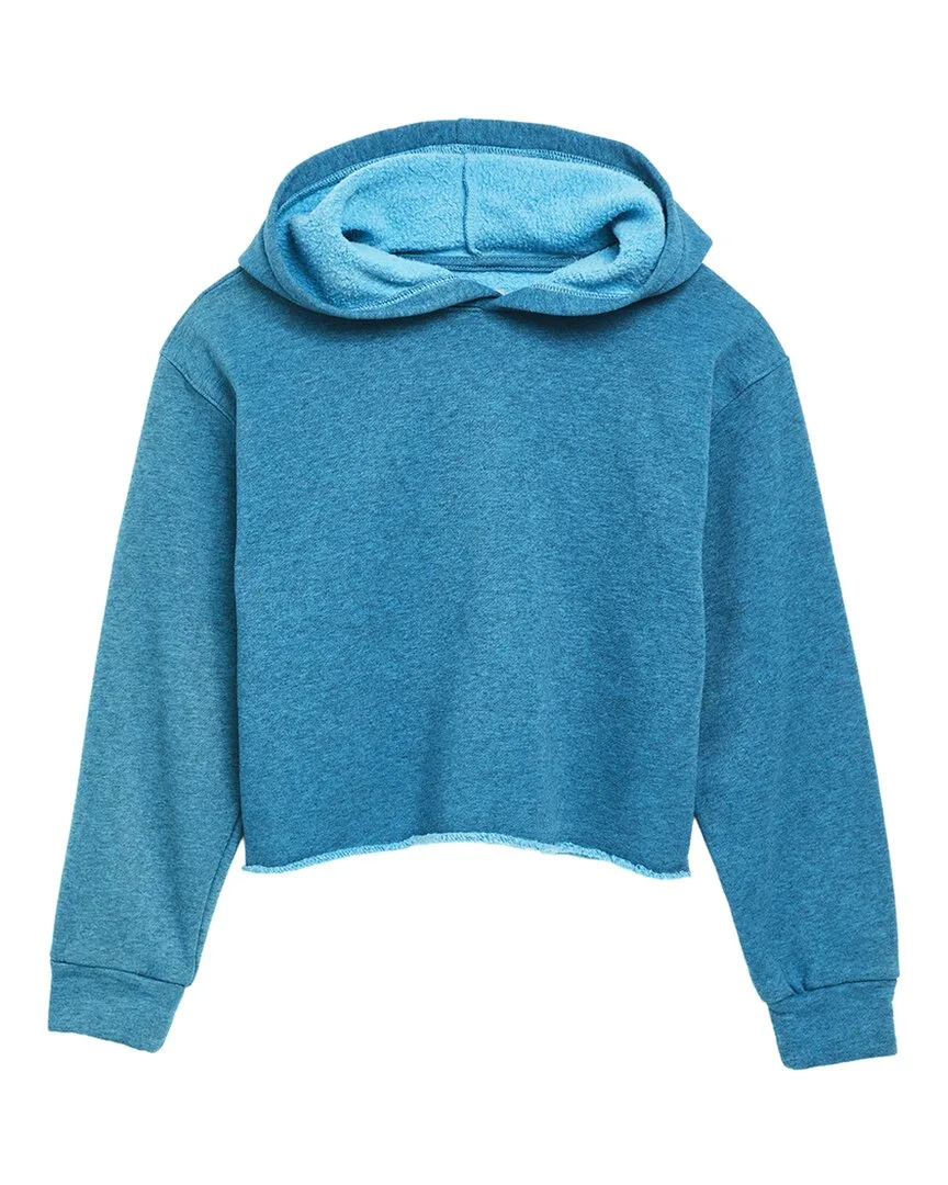 Color Knit Crop Hoodie by Tractr