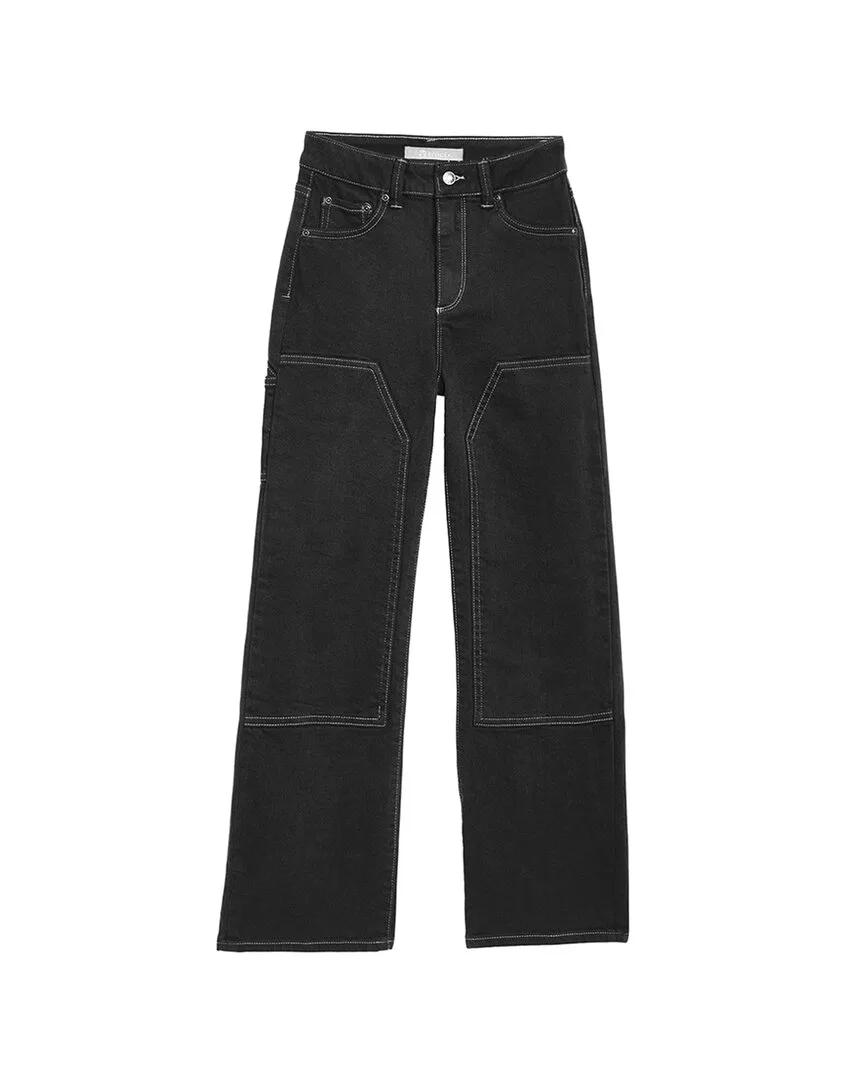 Double Knee Wide Straight Pant by Tractr