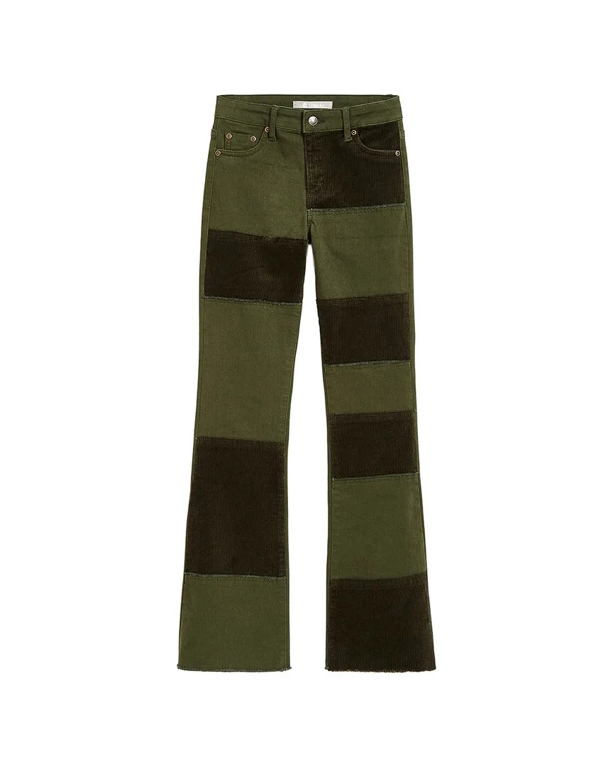 Combo Corduroy Twill Patch Flare Pant by Tractr