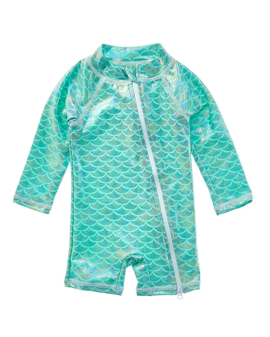 Fairy Tale Scales Rash Guard Romper by Flap Happy