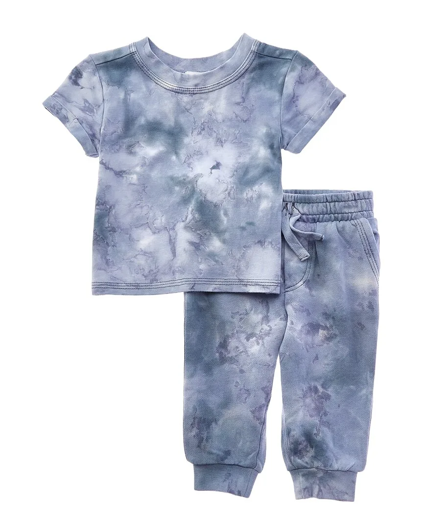 2Pc Shadow Wash T-Shirt Set by Splendid
