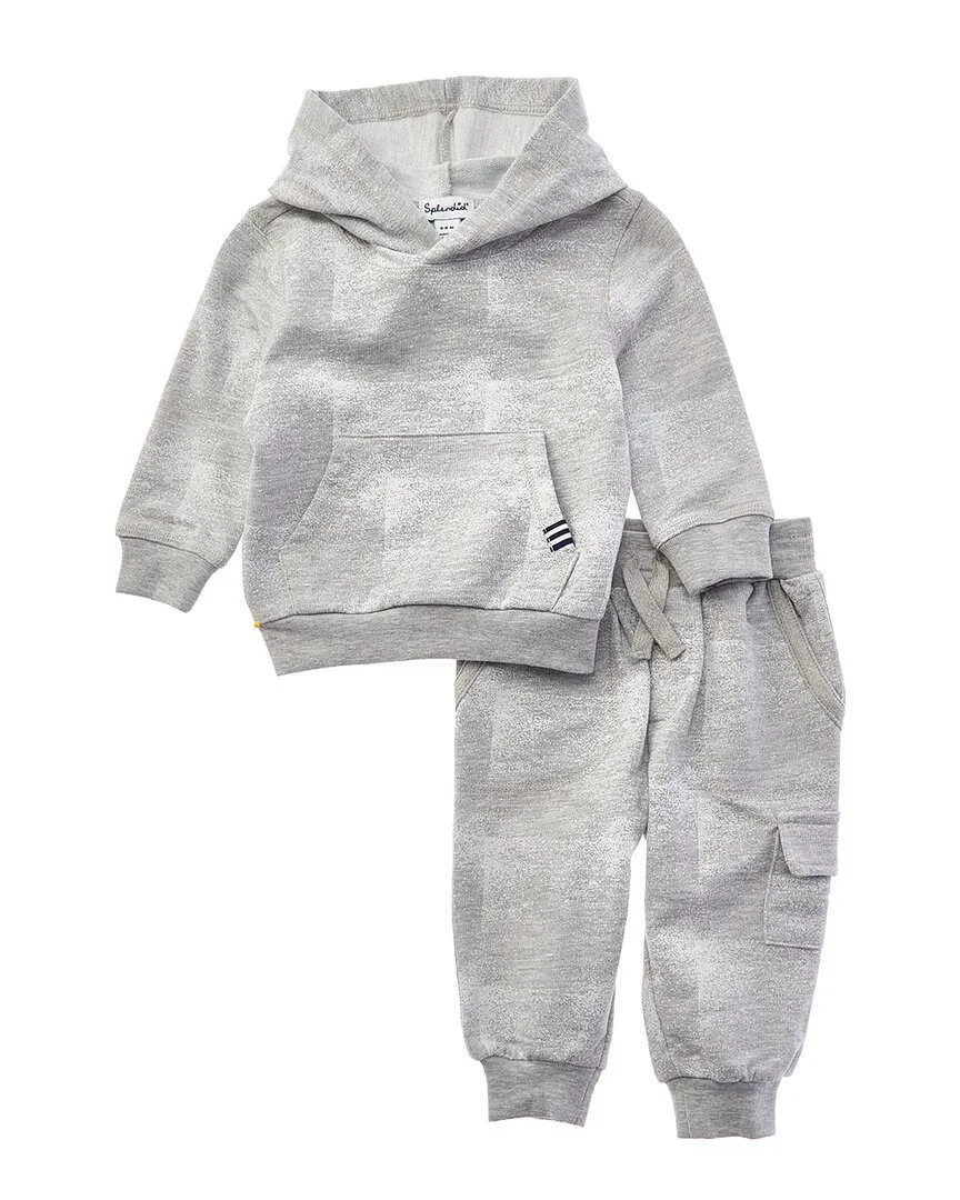 2Pc Checkerblock Hoodie Set by Splendid