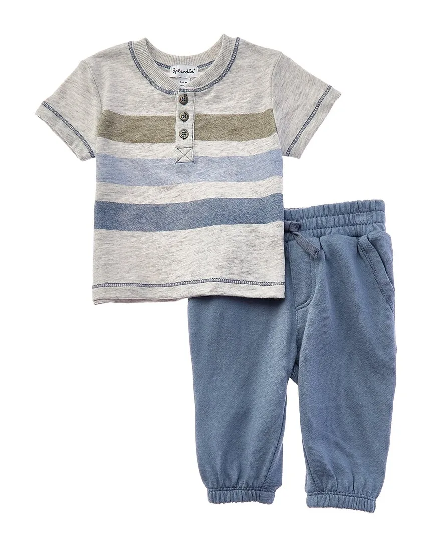 2Pc Lichen Stripe Set by Splendid