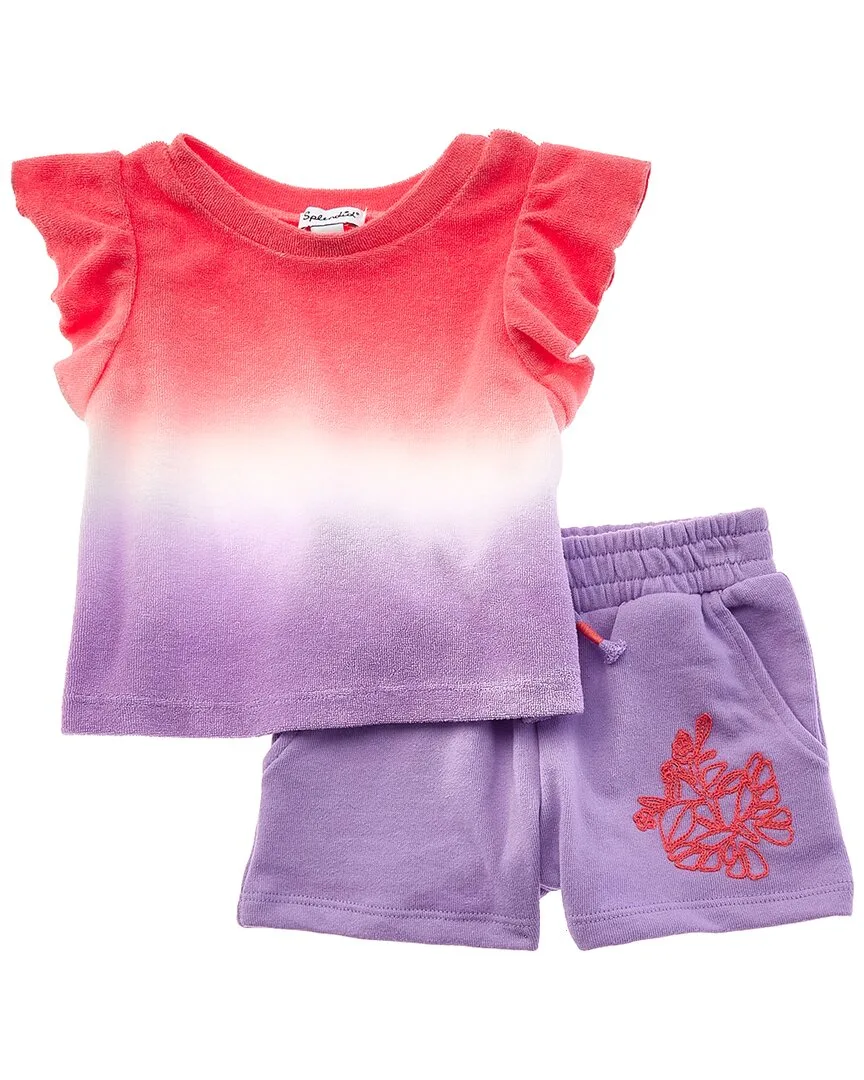 2Pc Dip Dye T-Shirt Set by Splendid