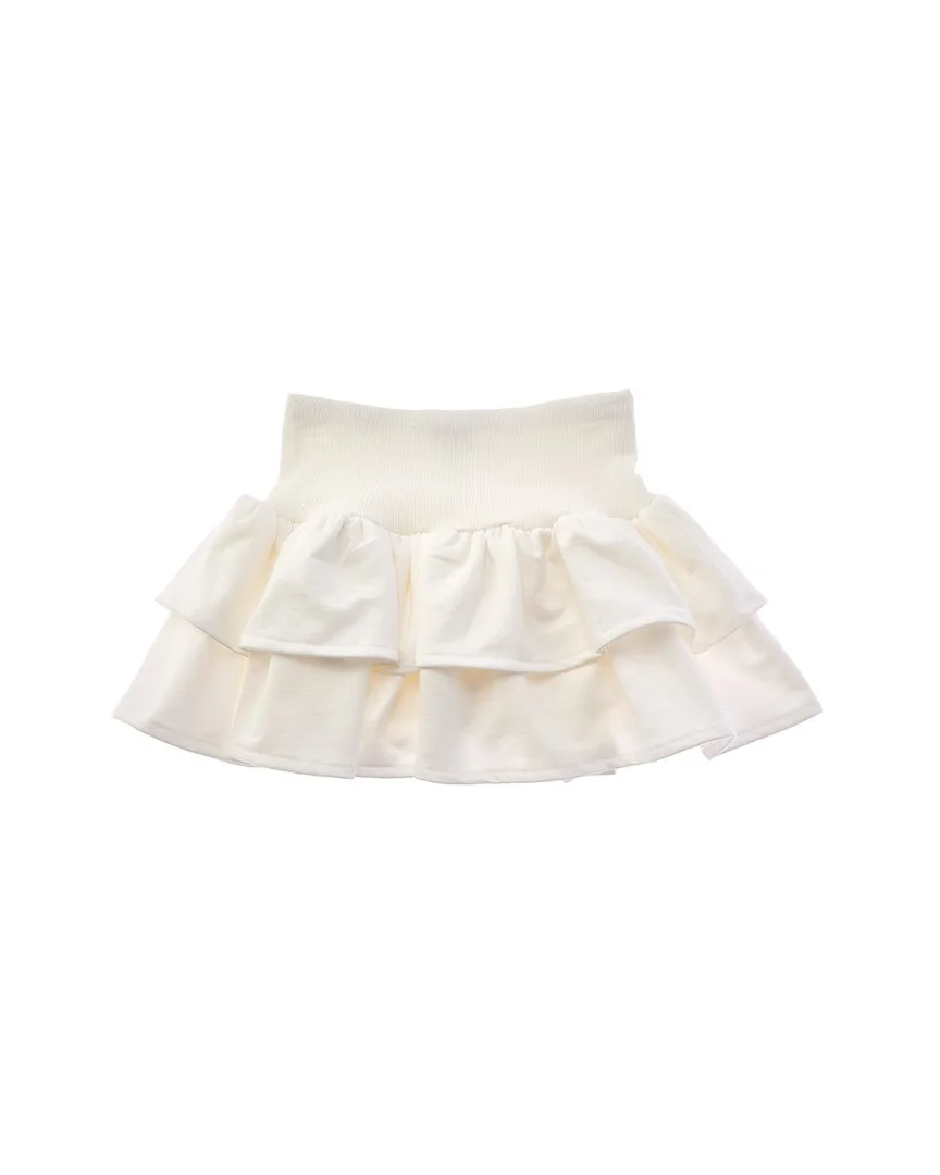French Terry Ruffle Skirt by Splendid