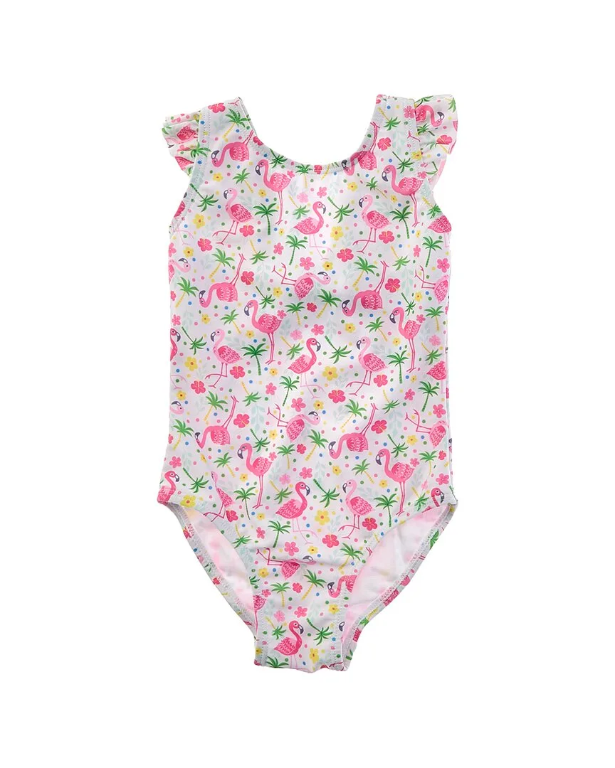 One Piece Flamingo Party Swimsuit by Flap Happy