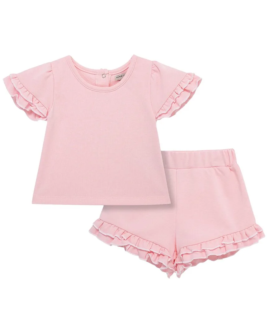 2Pc Ruffle Short Set by Habitual