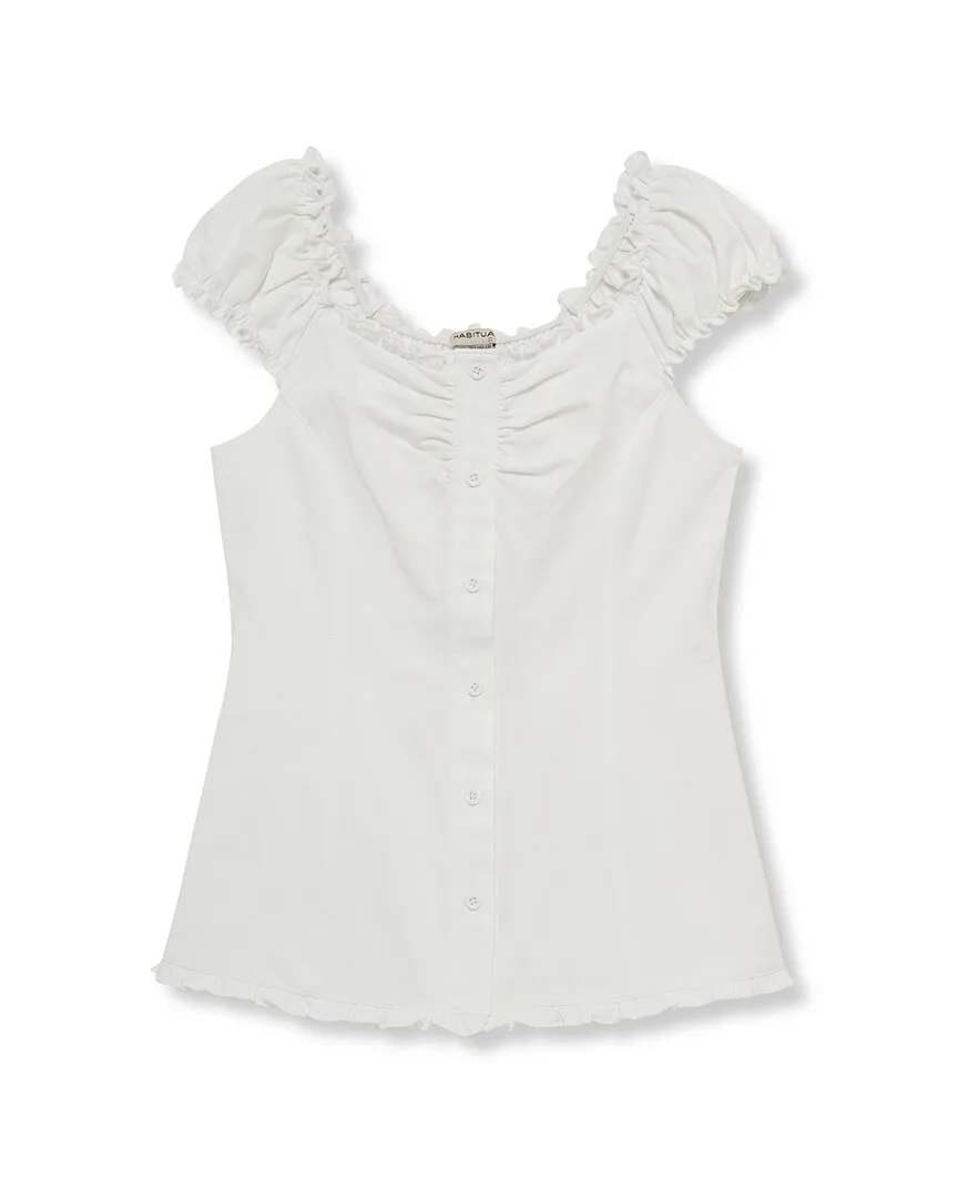 Button Front Top by Habitual