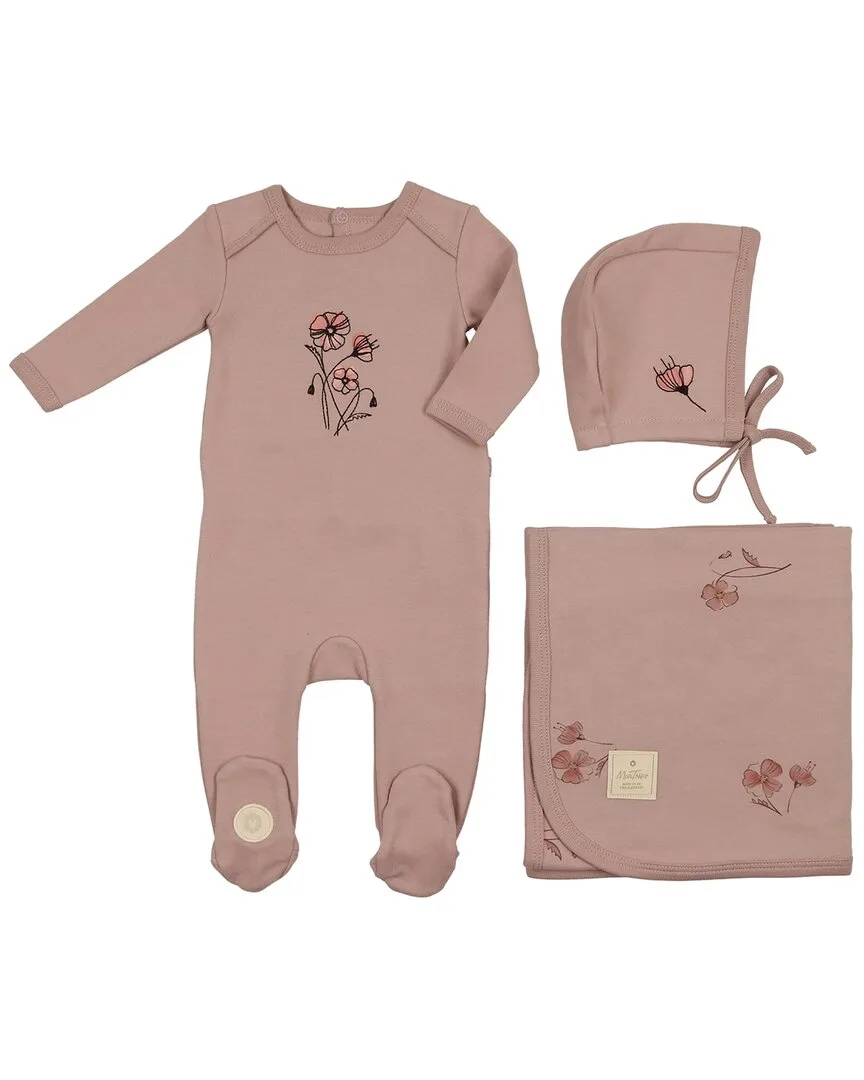 Flower Sketch Layette Set by Mon Tresor