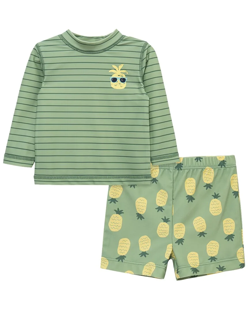 Pineapple Rashguard Set by Little Me