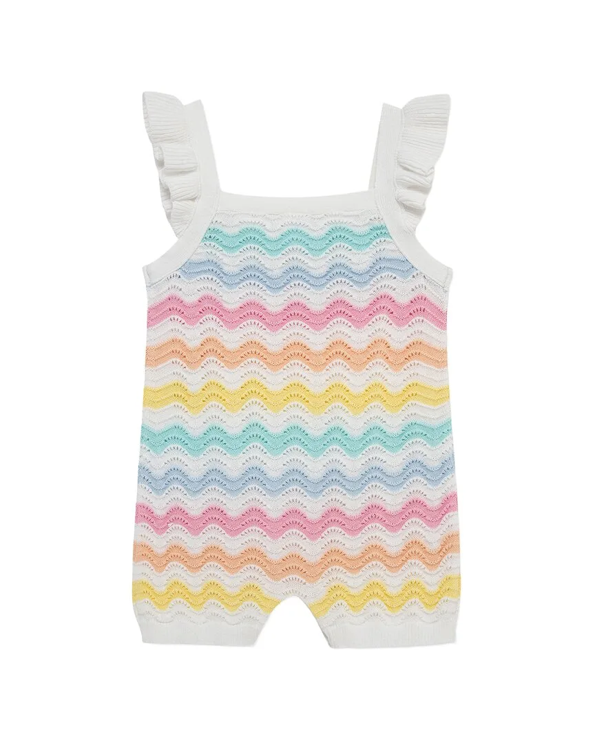 Wavy Pointelle Knit Romper by Little Me