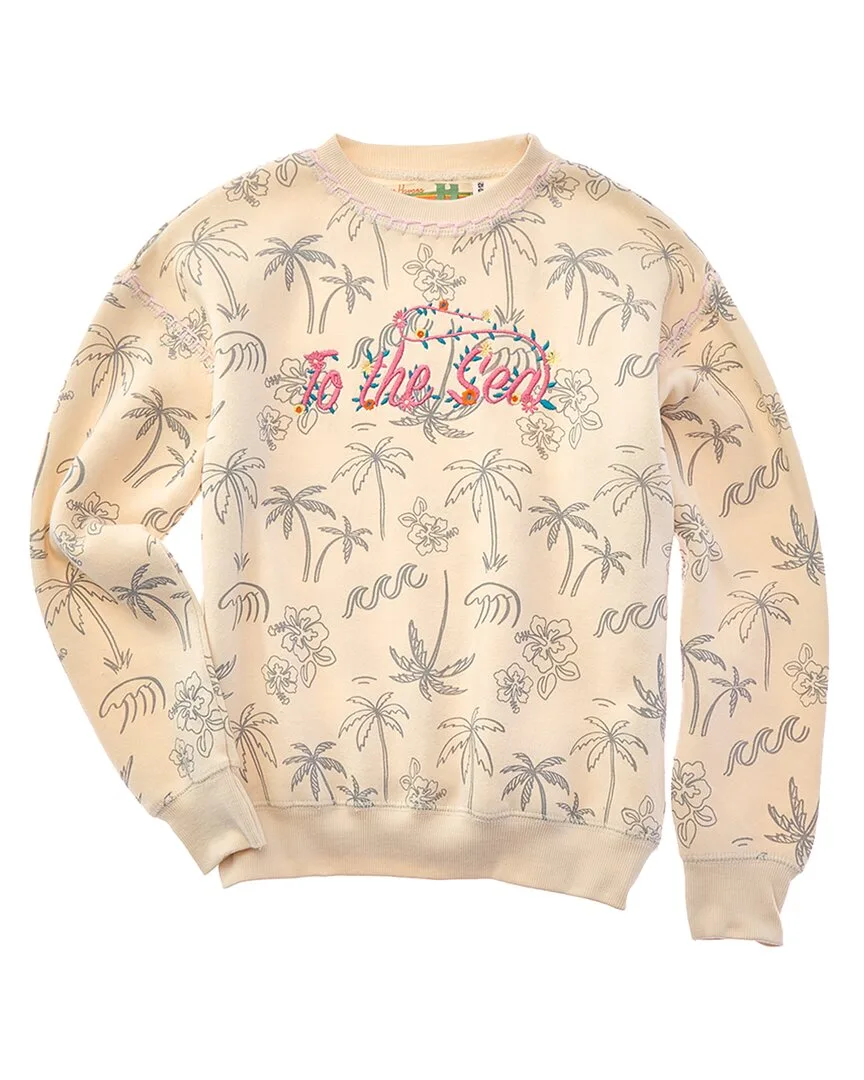 To the Sea Oversized Crewneck Sweatshirt by Vintage Havana