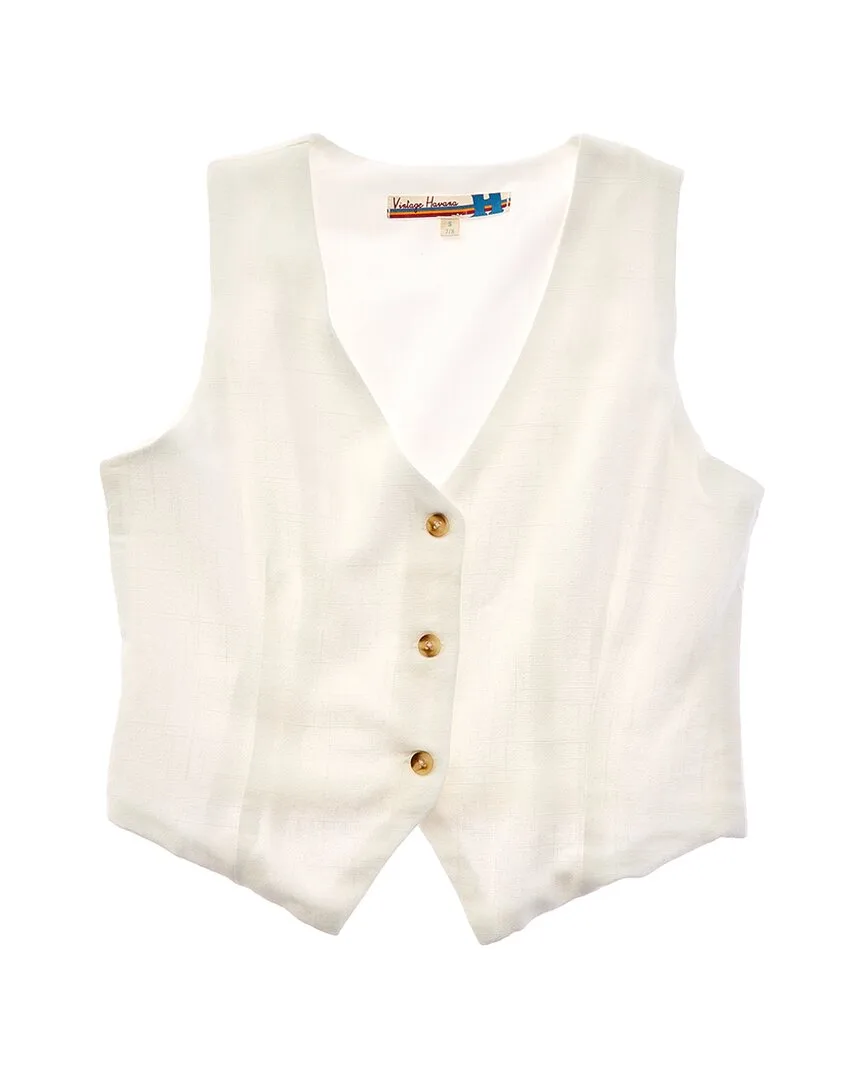 Button Up Vest by Vintage Havana