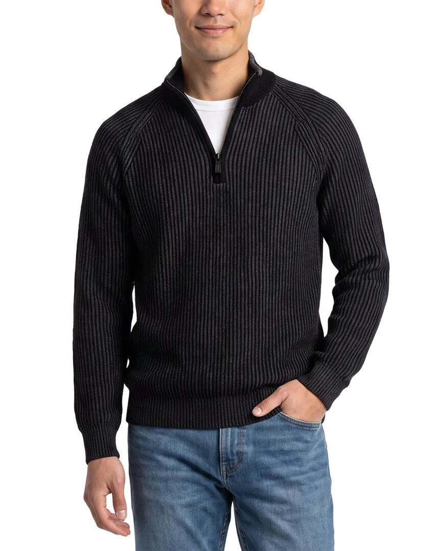 100% Cashmere Mock Neck 1/4-Zip 100% Cashmere Sweater
