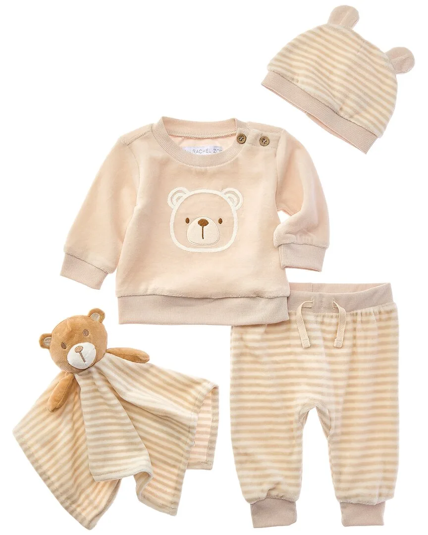 4Pc Velour Pant & Lovey Set by Rachel Zoe