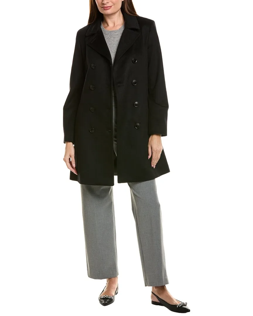 Modern Wool & Cashmere-Blend Trench Coat by Sofia Cashmere