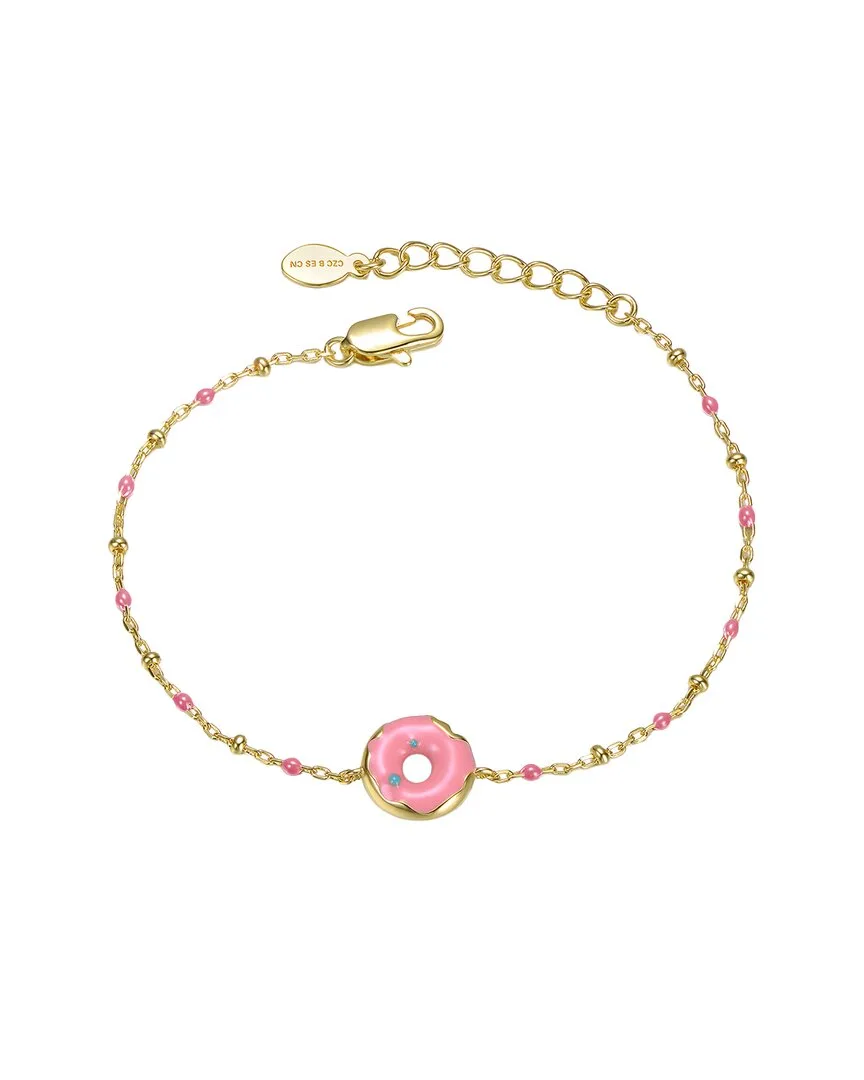 14K-Plated Donut Charm Bracelet by Gigigirl