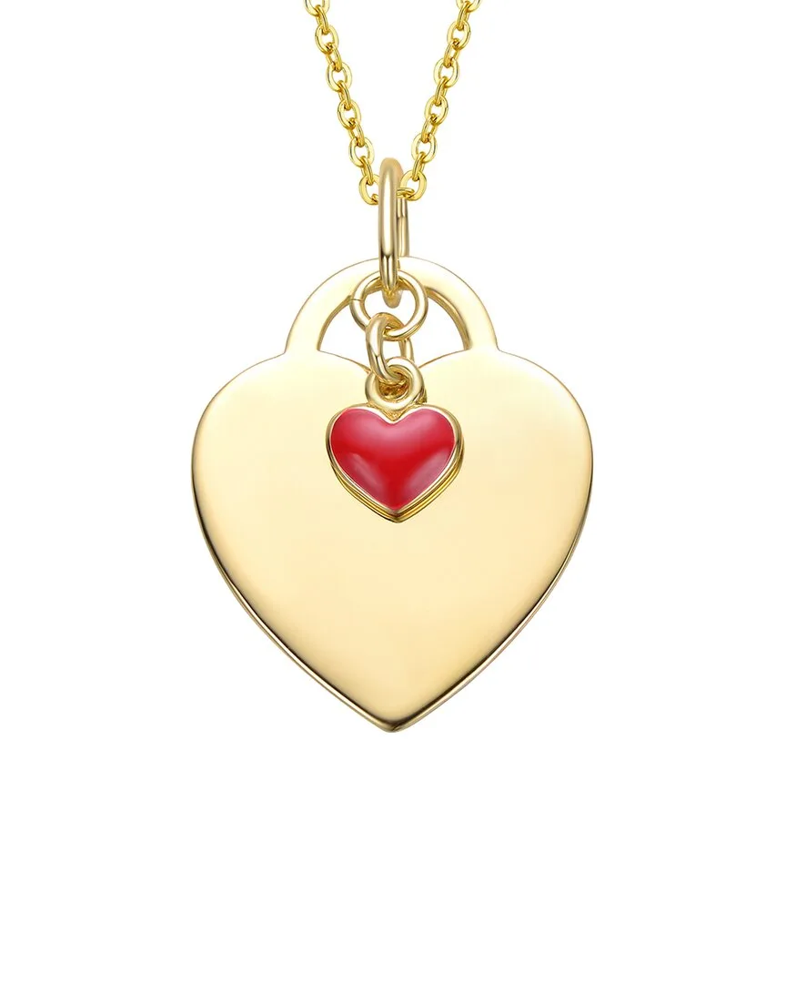 Modern Cz Heart Pendant Necklace by Gigigirl