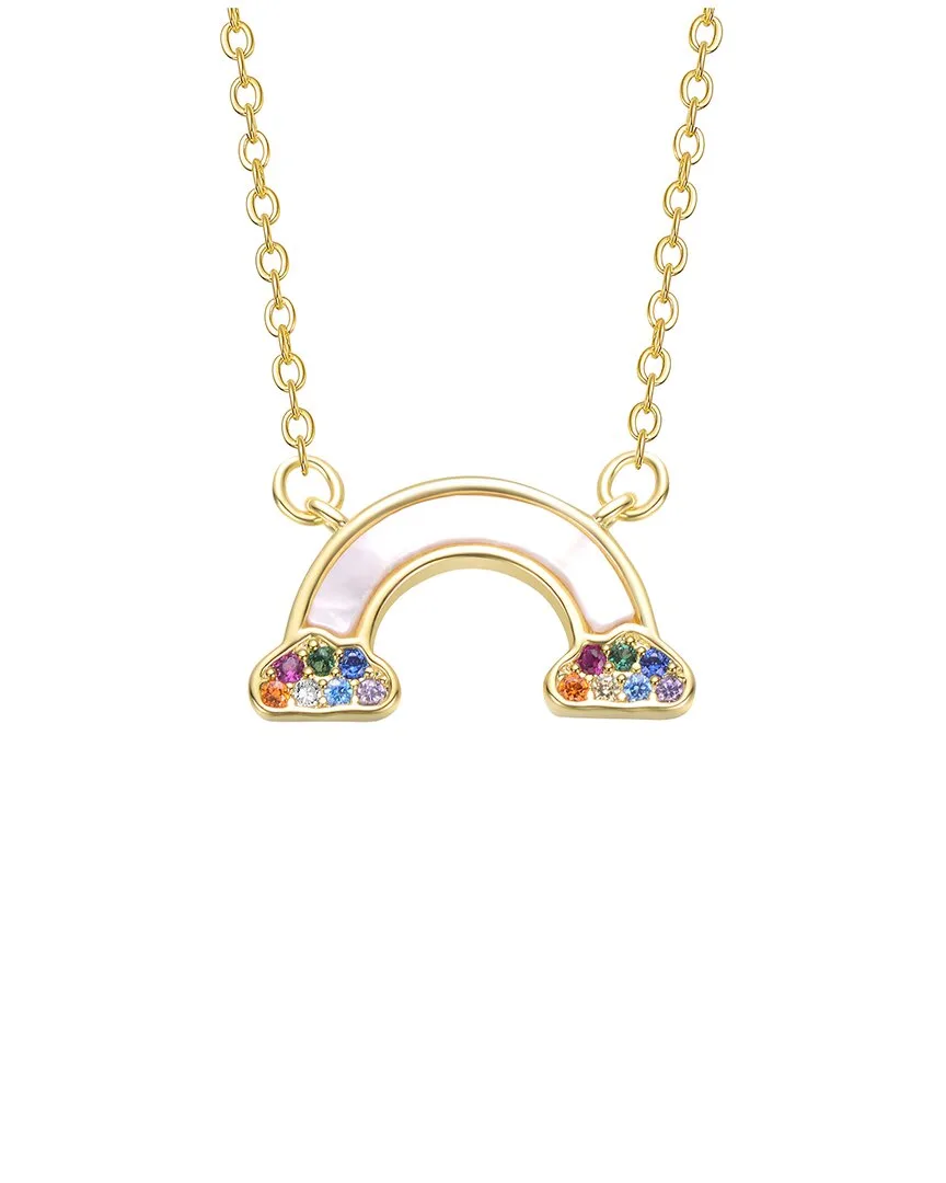 14K-Plated Mother-Of-Pearl Ranbow Necklace by Gigigirl