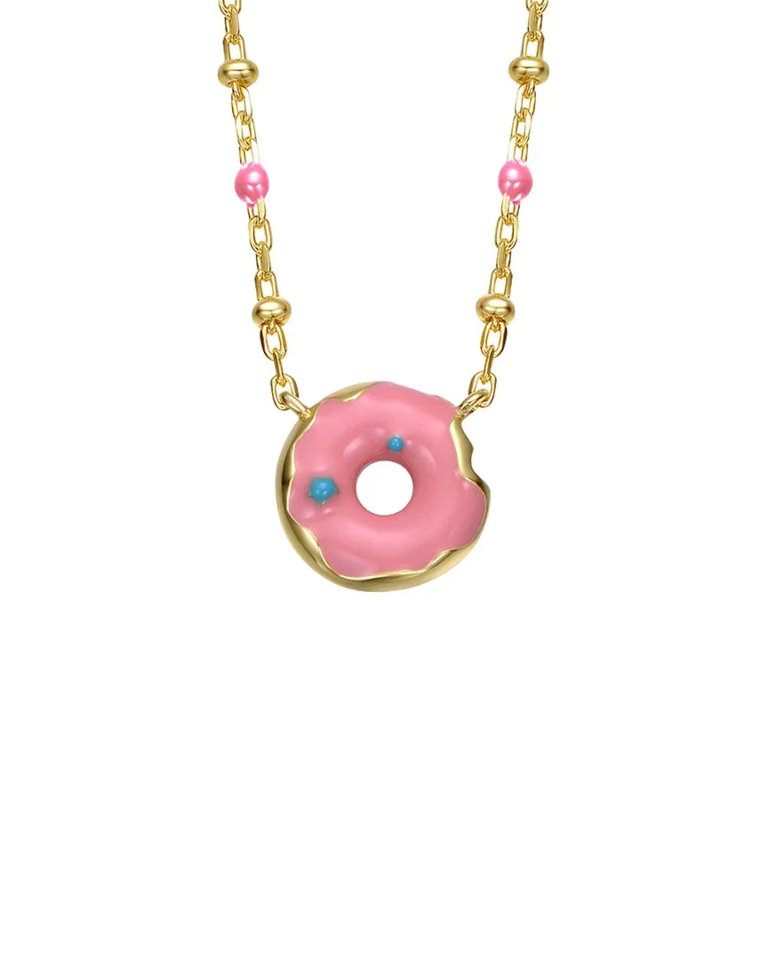 14K-Plated Donut Solitaire Necklace by Gigigirl