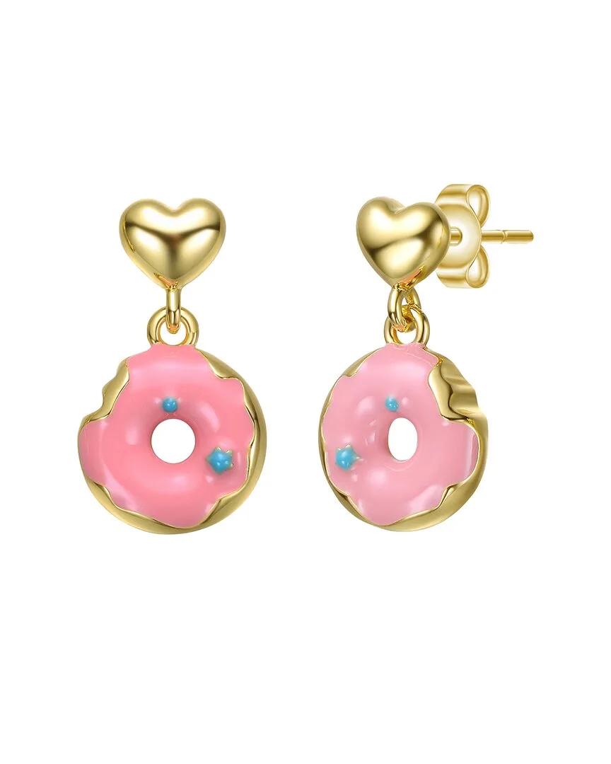 14K-Plated Heart & Donut Earrings by Gigigirl