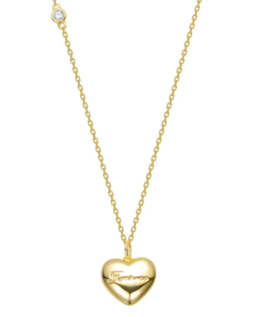 14K-Plated Cz Heart Pendant Necklace by Gigigirl