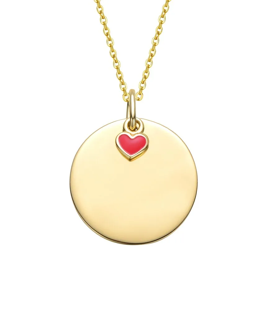14K-Plated Disc & Heart Pendant by Gigigirl