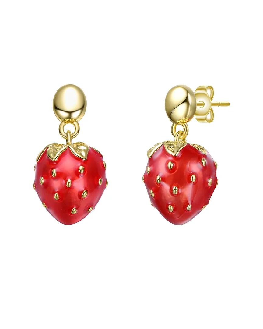 14K-Plated Strawberry Earrings by Gigigirl