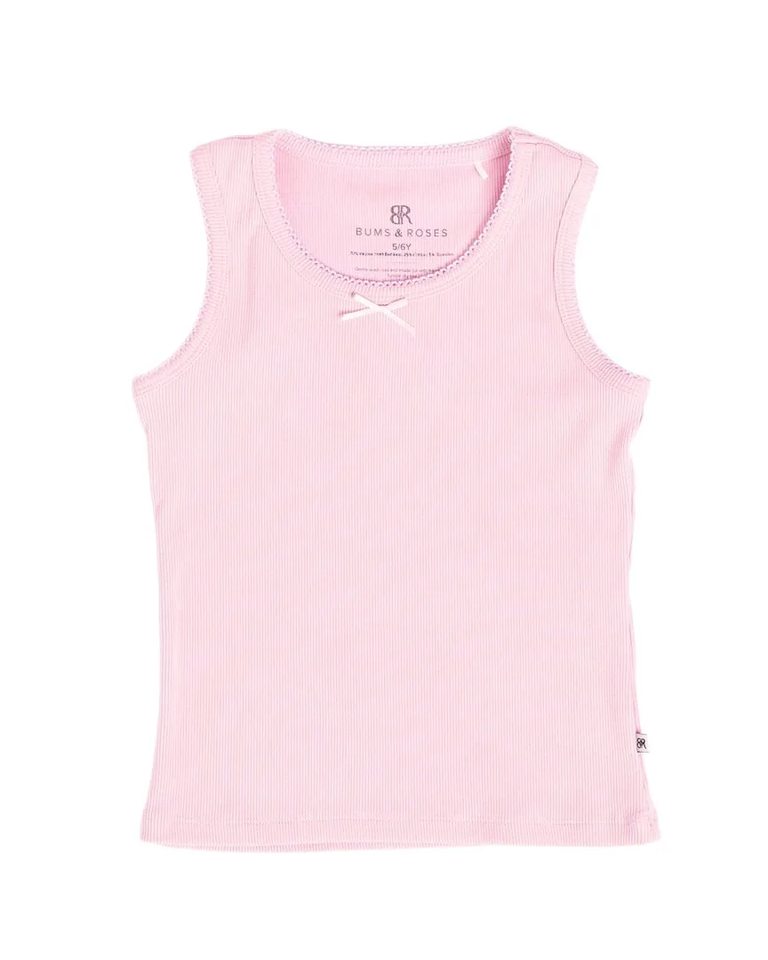 Cherry Sweet Ribbed Tank Top by Bums & Roses