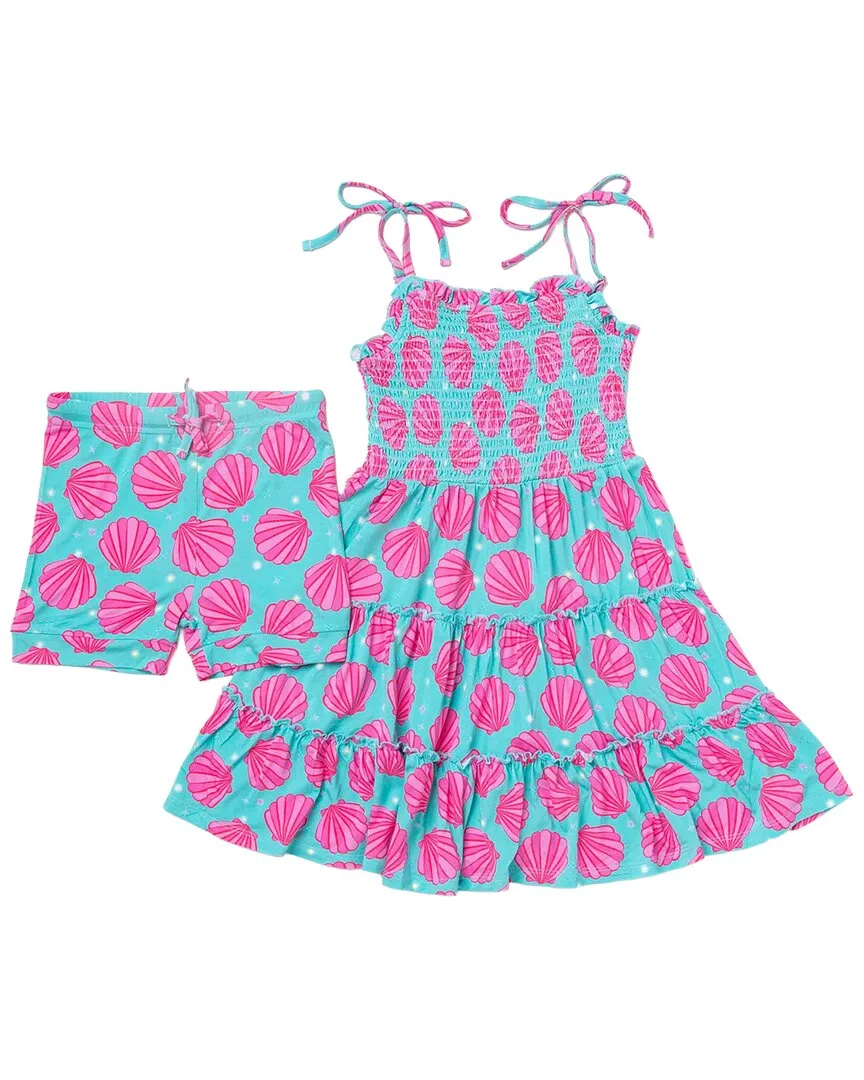 Talk to the Shell Sleeveless Dress Set by Bums & Roses